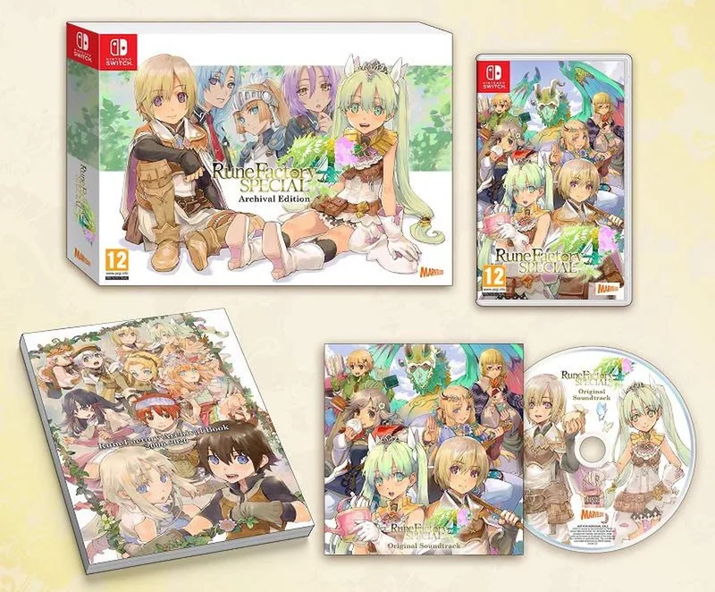 Rune Factory 4 Special Archival Edition van Marvelous, Nintendo Switch – cover