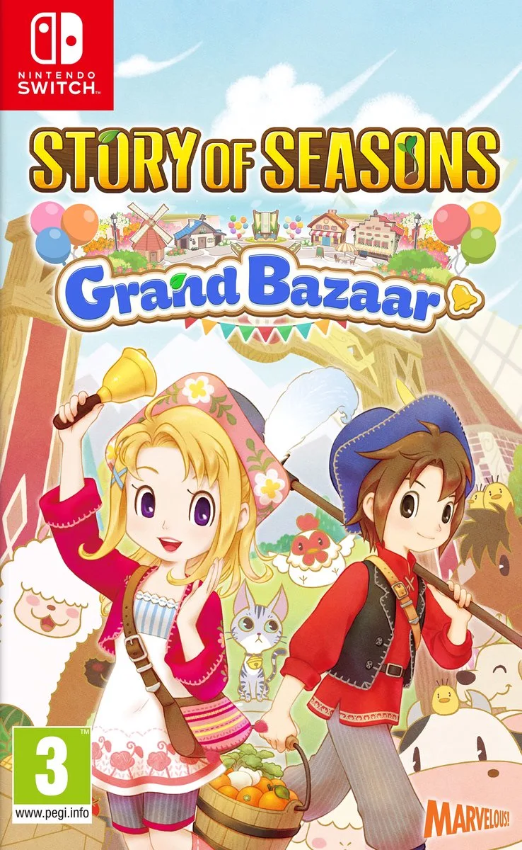 Story Of Seasons: Grand Bazaar de Marvelous, Nintendo Switch – jaquette