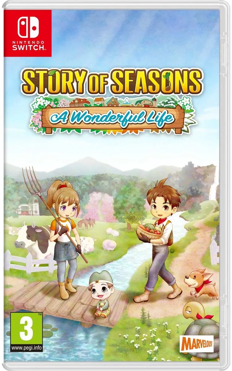 Video game for Switch Just For Games Story of Seasons: A Wonderful Life van Marvelous, Nintendo Switch – cover