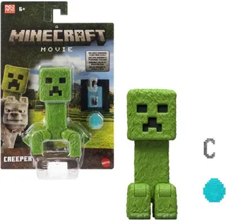 A Minecraft Movie Action Figure - Creeper (10 cm) de Mattel – jaquette 1 sur 2