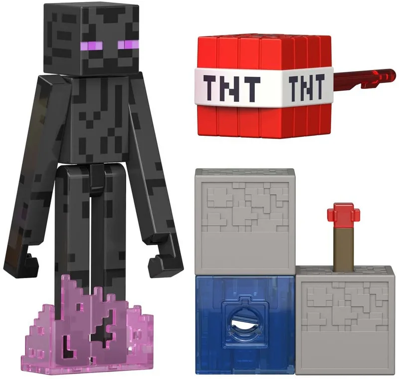 Minecraft Action Figure: Enderman (Redstone Charged) van Mattel – cover 1 van 2