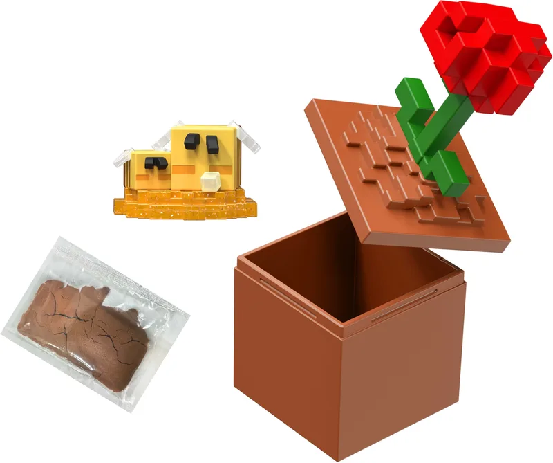 Minecraft Bloom Blocks Mini Figure - Poppy van Mattel – cover