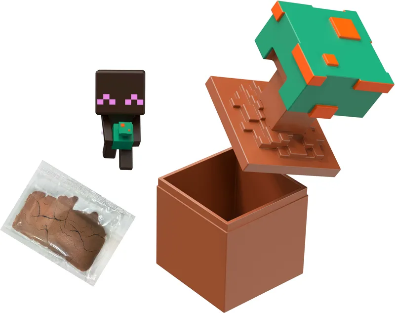 Minecraft Bloom Blocks Mini Figure - Warped Fungus de Mattel – jaquette