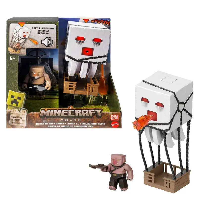 Minecraft Movie Action Figure - Blast Attack Ghast van Mattel – cover 3 van 4