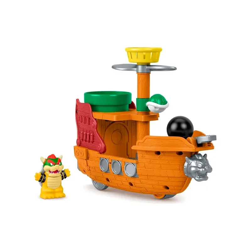 My Mario Little People Playset - Bowser's Airship van Mattel – cover 3 van 6