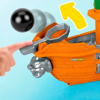 My Mario Little People Playset - Bowser's Airship van Mattel – cover 4 van 6