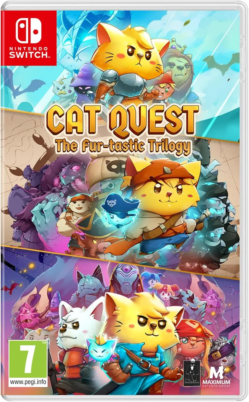 Cat Quest The Fur-tastic Trilogy van Maximum Entertainment, Nintendo Switch – cover