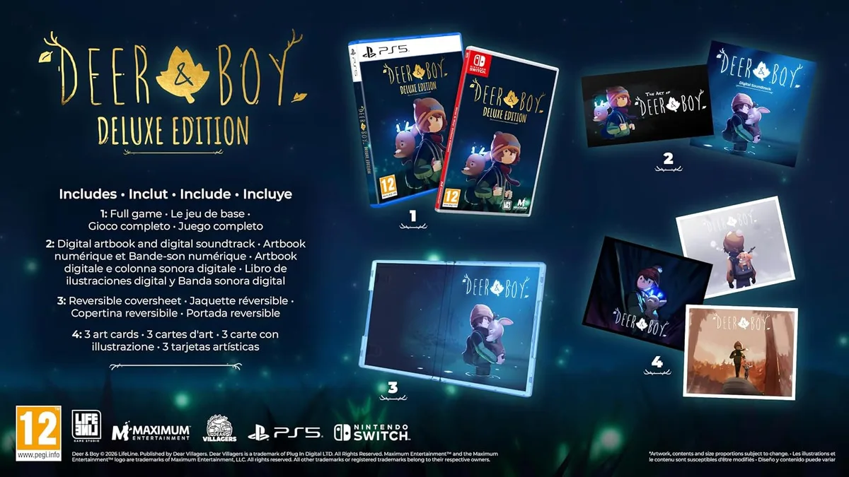Deer Boy Deluxe Edition de Maximum Entertainment, PS5 – jaquette