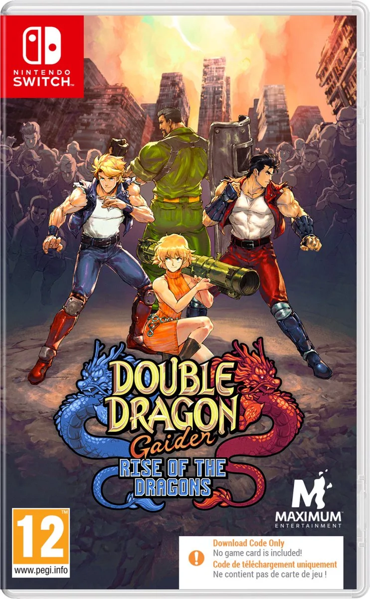 Double Dragon Gaiden: Rise of the Dragons SWITCH (Code de téléchargement) by Maximum Entertainment, Nintendo Switch – cover
