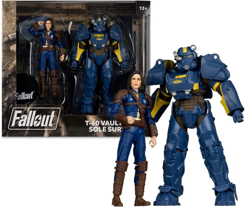 Fallout 4 PVC 2-Pack Action Figure - T-60 Vault Tec & Sole Survivor by McFarlane Toys – cover