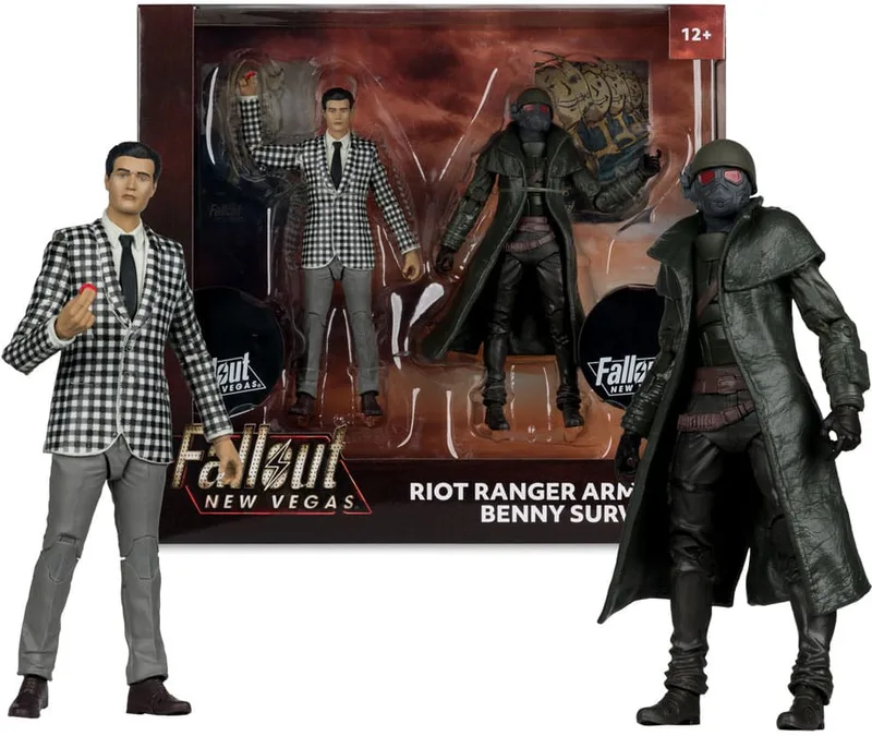 Fallout: New Vegas PVC 2-Pack Action Figure - Riot Ranger Armor & Benny Survivor van McFarlane Toys – cover