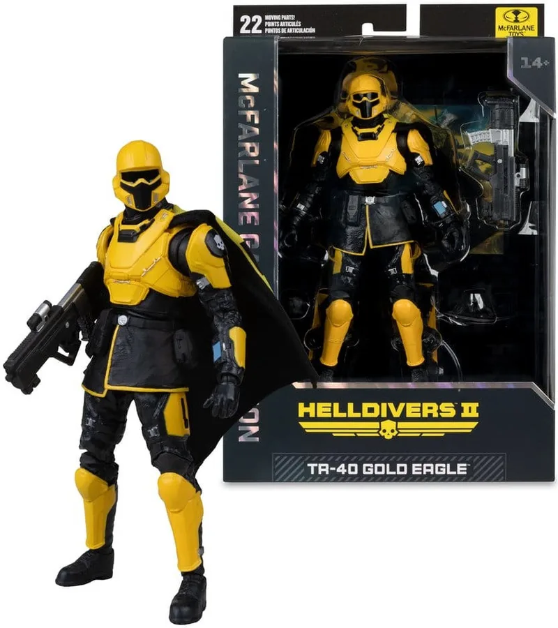 Helldivers II - T4-40 Gold Eagle Action Figure by McFarlane Toys – cover