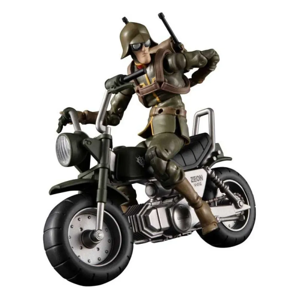 Mobile Suit Gundam Principauté De Zeon Soldat Général Et Figurine De Moto 10 Cm de MegaHouse – jaquette