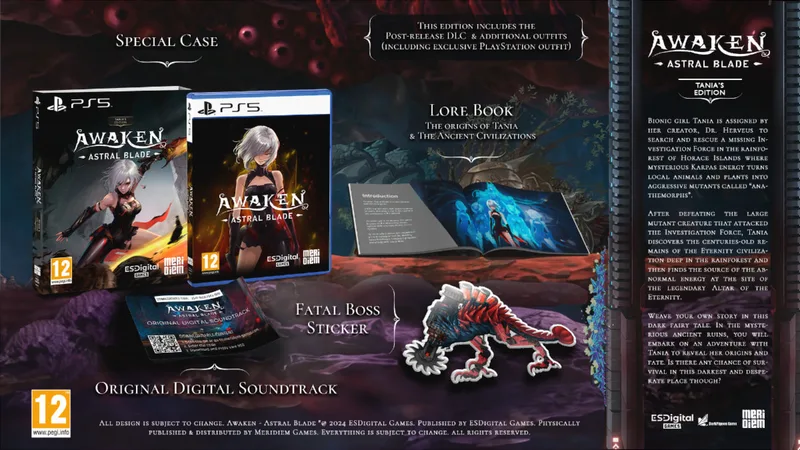 Awaken Astral Blade Tania's Edition van Meridiem Games, PS5 – cover