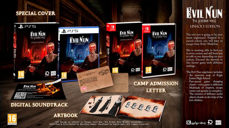 Evil Nun The Broken Mask Unholy Edition de Meridiem Games, Nintendo Switch – jaquette