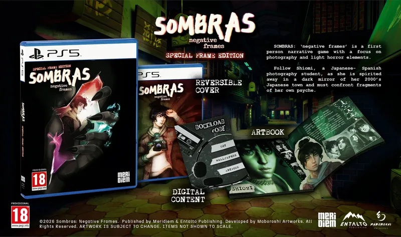 Sombras: Negative Frames Special Frames Edition by Meridiem Games, PS5 – cover