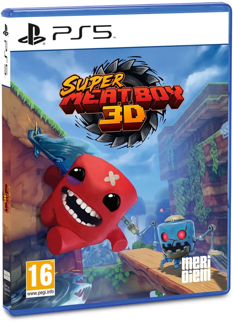 Super Meat Boy 3D van Meridiem Games, PS5 – cover