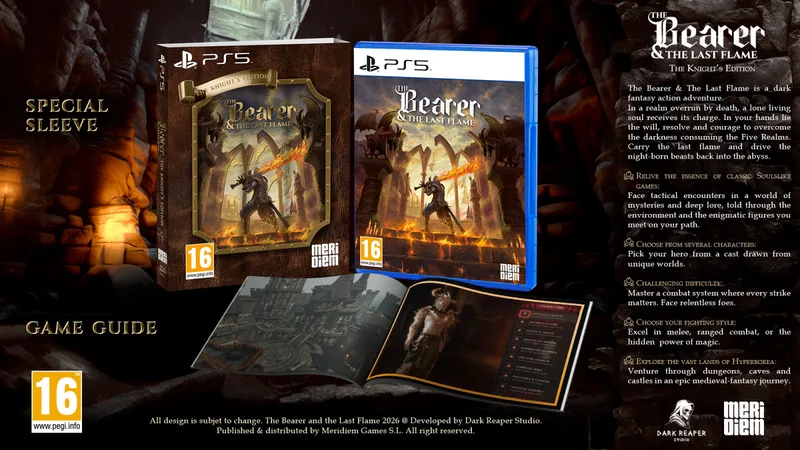 The Bearer & The Last Flame The Knight's Edition van Meridiem Games, PS5 – cover