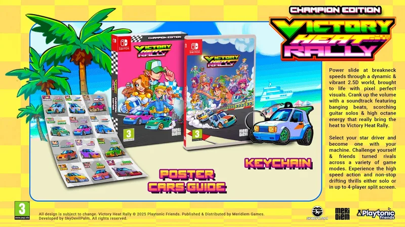 Victory Heat Rally (Champion Edition) van Meridiem Games, Nintendo Switch – cover