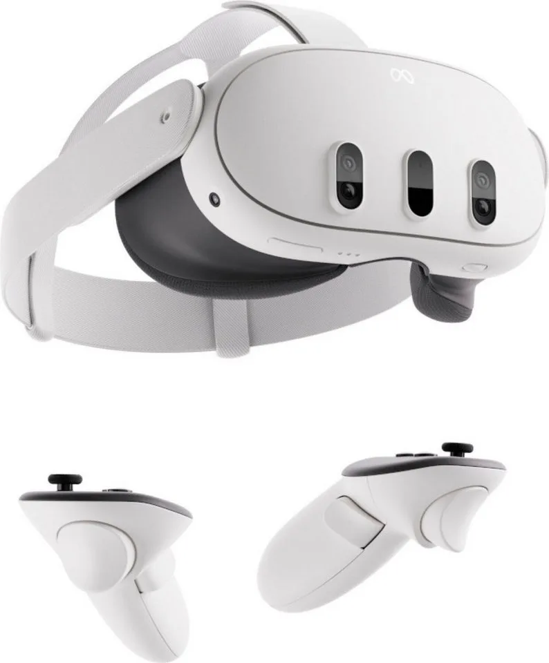 Quest 3 Virtual-Reality-Brille de Meta, Blanc, 512 GB – jaquette