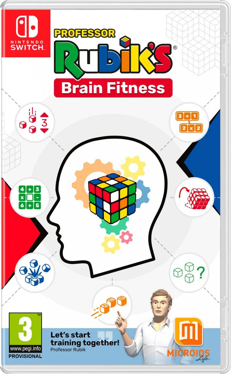 Professor Rubik's Brain Fitness by Microids, Nintendo Switch – cover