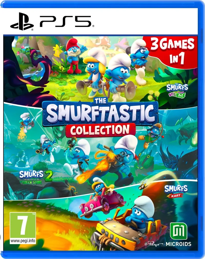 The Smurftastic Collection (3-in-1) by Microids, PS5 – cover