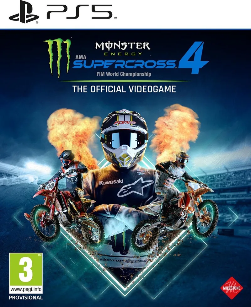 Monster Energy Supercross 4 van Milestone S.r.l., PS5 – cover