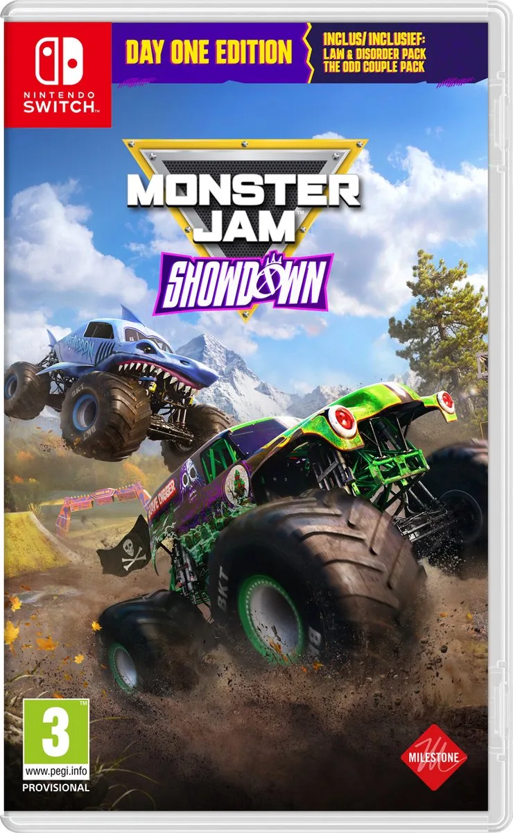 Monster Jam Showdown - Day One Edition van Milestone S.r.l., Nintendo Switch – cover