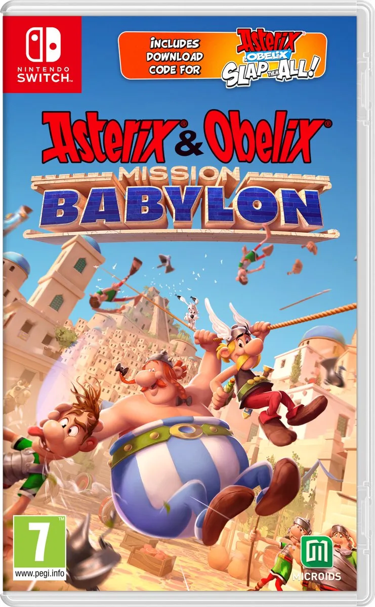 Asterix & Obelix: Mission Babylon - Day One Edition by Mindscape, Nintendo Switch – cover