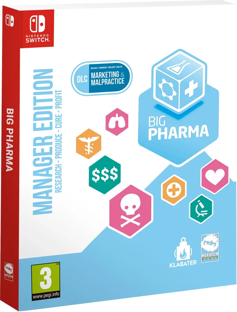 Big Pharma: Manager Edition by Mindscape, Nintendo Switch – cover