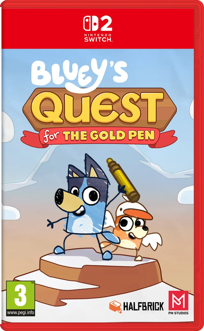 Bluey's Quest for the Gold Pen van Mindscape, Nintendo Switch 2 – cover