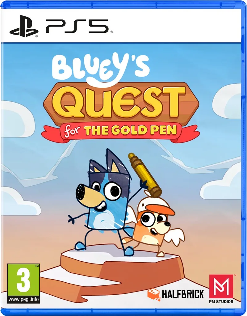 Bluey's Quest for the Gold Pen van Mindscape, PS5 – cover
