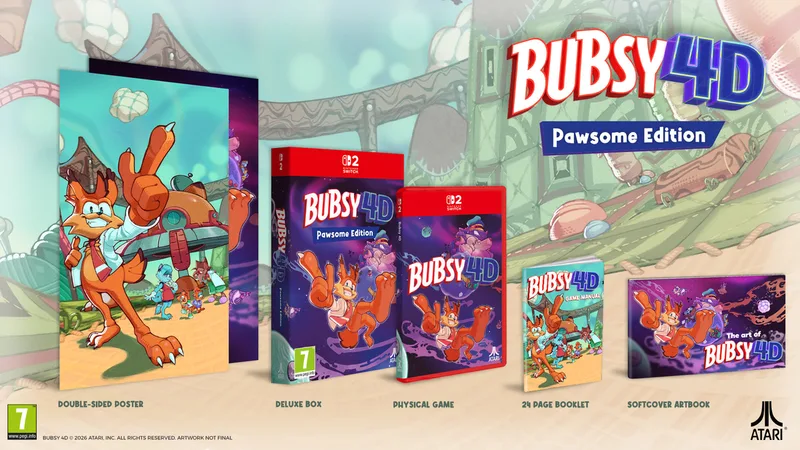 Bubsy 4D Pawsome Edition by Mindscape, Nintendo Switch 2 – cover