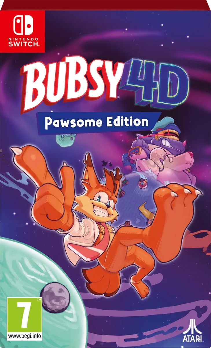 Bubsy 4D Pawsome Edition by Mindscape, Nintendo Switch – cover