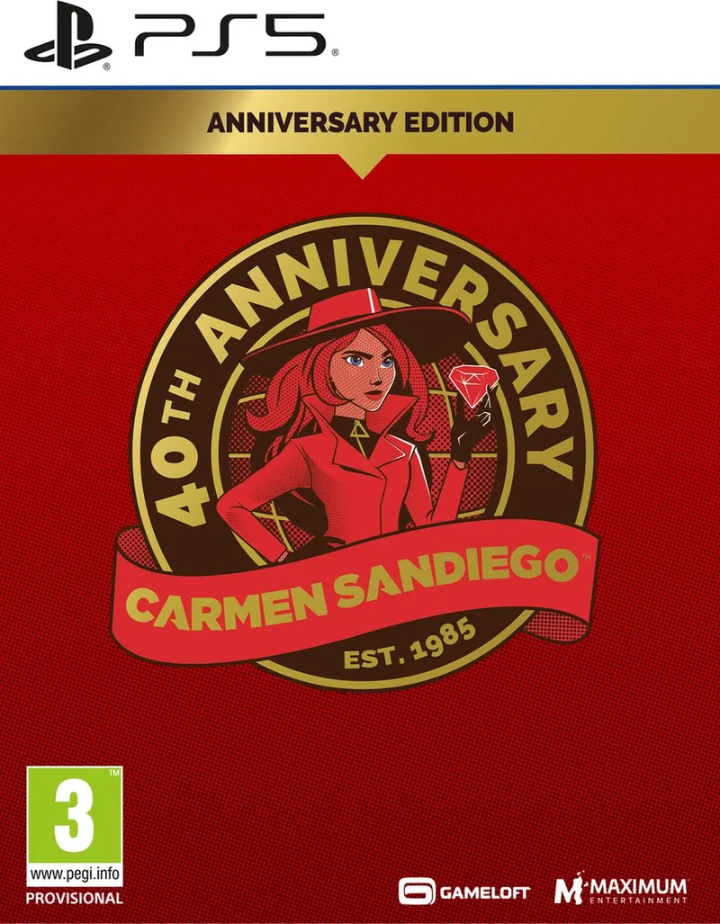 Carmen Sandiego 40th Anniversary de Mindscape, PS5 – jaquette