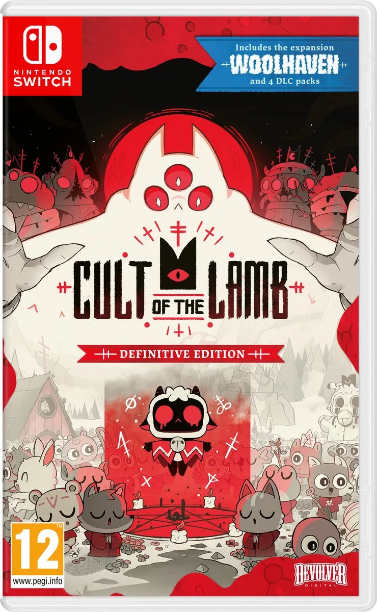 Cult of the Lamb: Definitive Edition van Mindscape, Nintendo Switch – cover