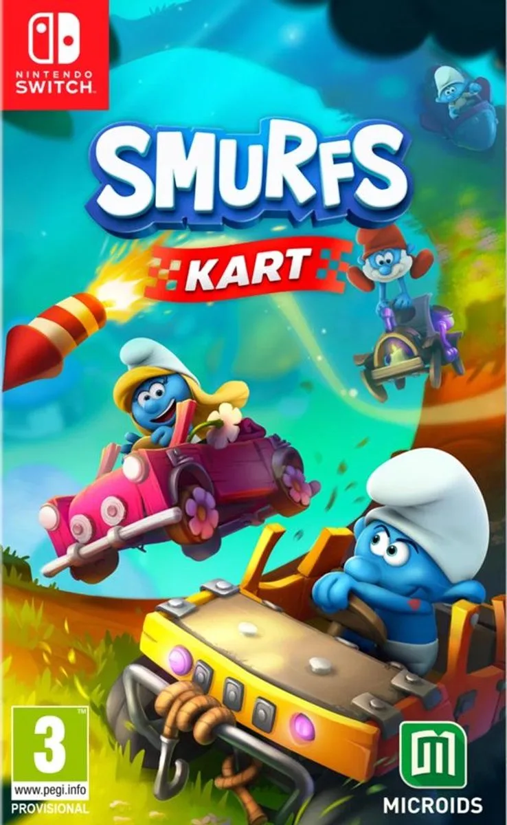De Smurfen Kart: Turbo Edition van Mindscape, Nintendo Switch – cover