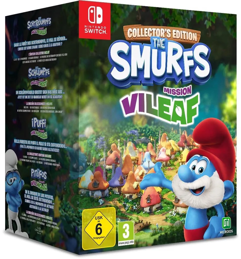 De Smurfen: Mission Vileaf - Collector's Edition by Mindscape, Nintendo Switch – cover
