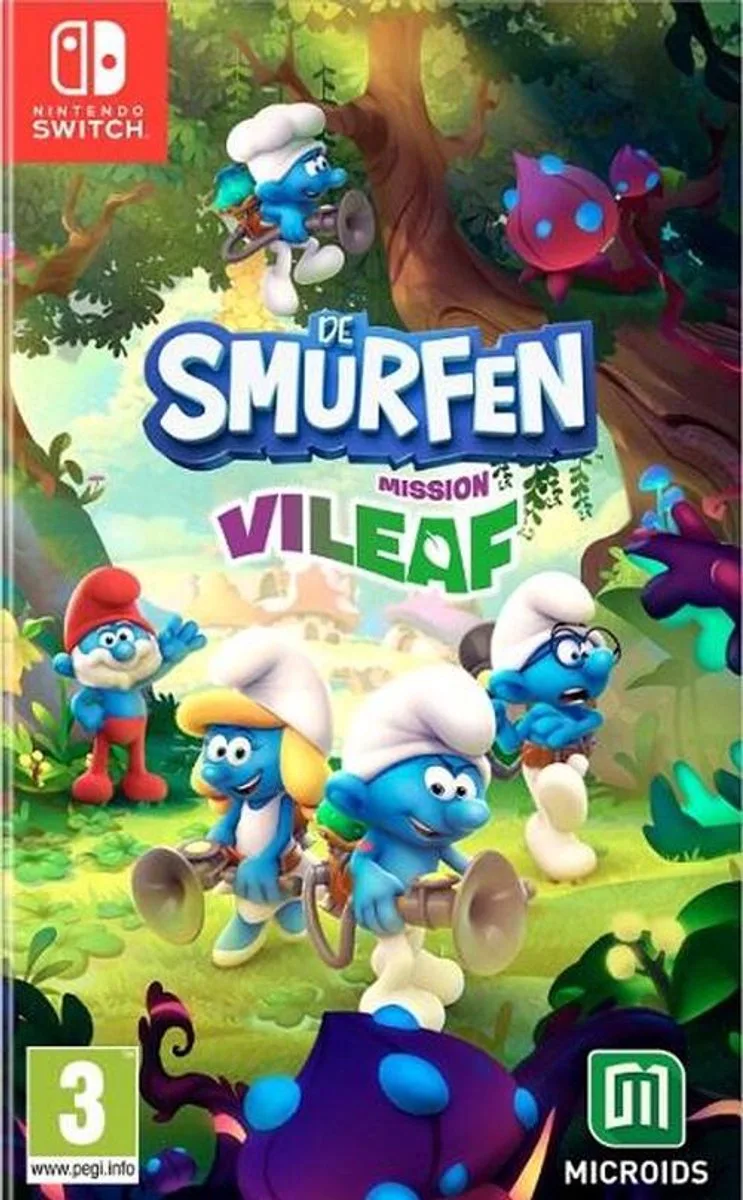 De Smurfen: Mission Vileaf van Mindscape, Nintendo Switch – cover