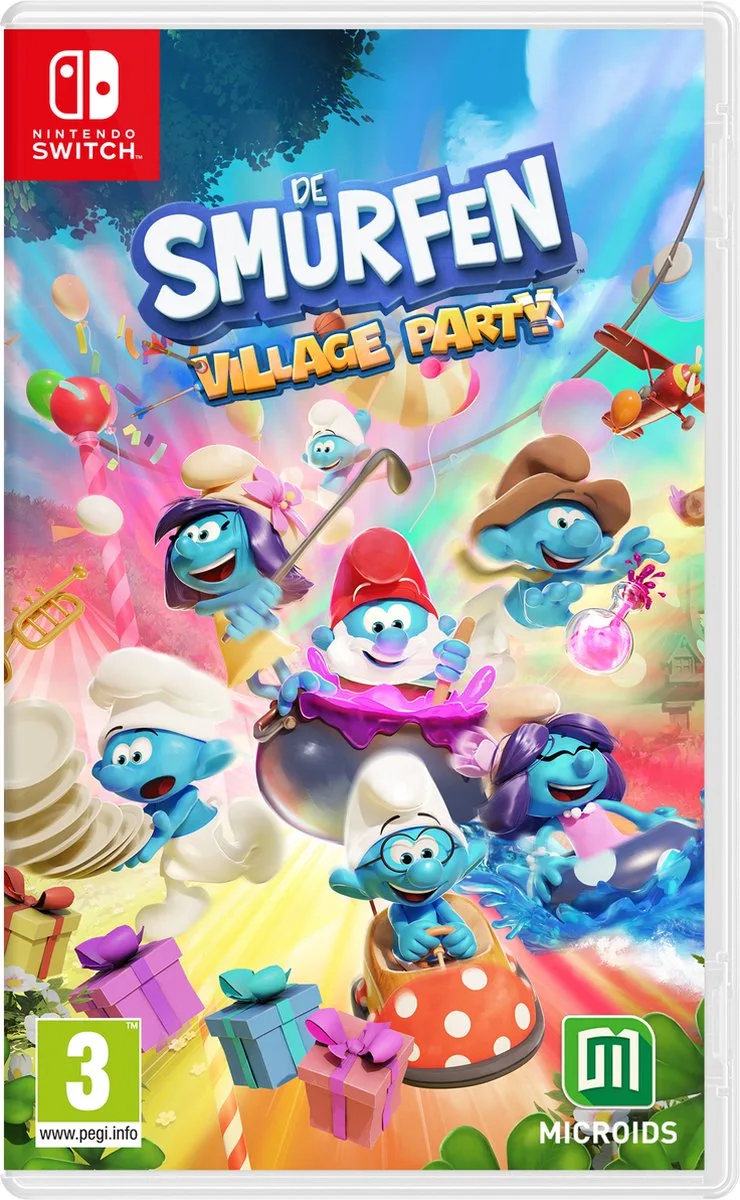De Smurfen: Village Party by Mindscape, Nintendo Switch – cover