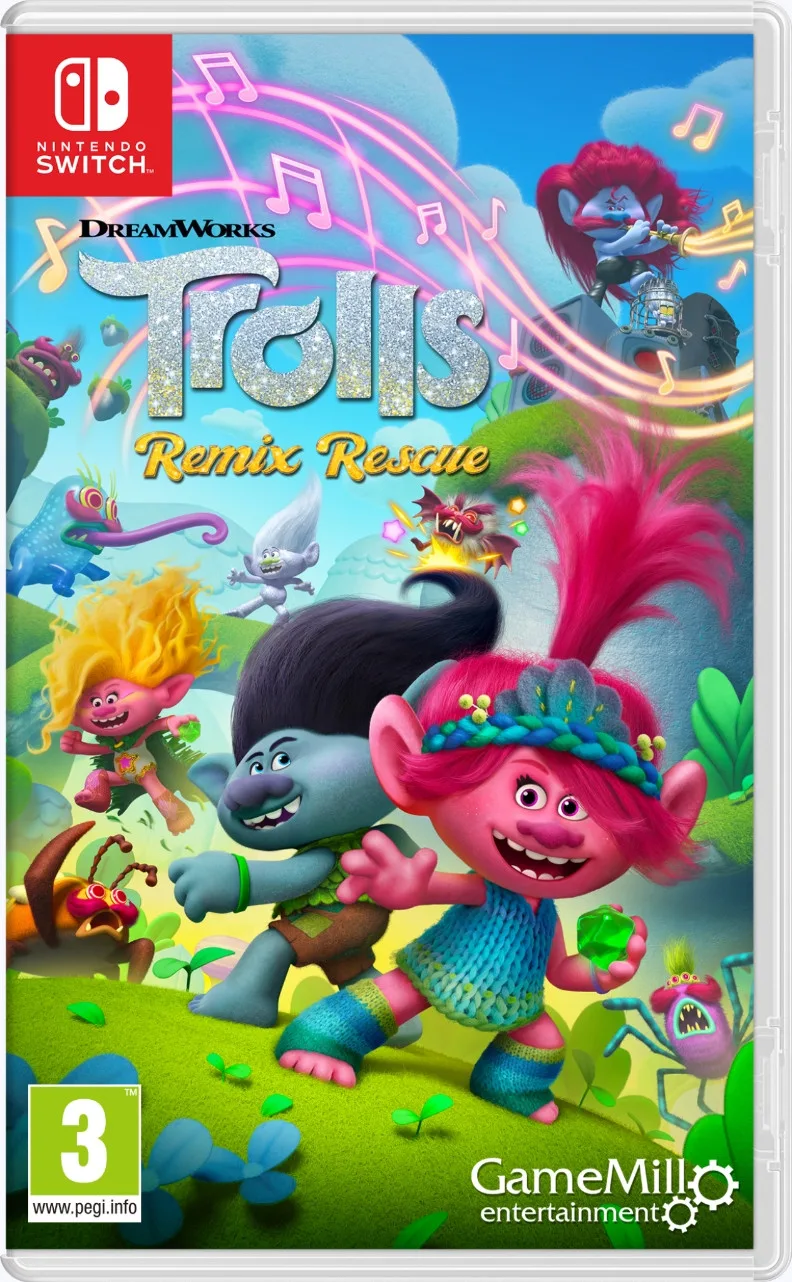 DreamWorks Trolls Remix Rescue van Mindscape, Nintendo Switch – cover