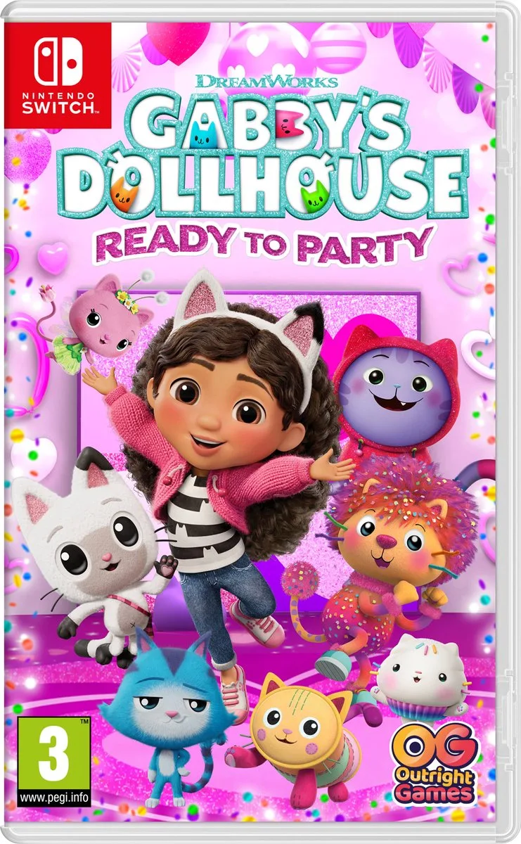 Gabby's Dollhouse: Ready to Party by Mindscape, Nintendo Switch – cover