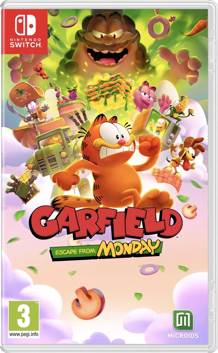 Garfield: Escape From Monday van Mindscape, Nintendo Switch – cover