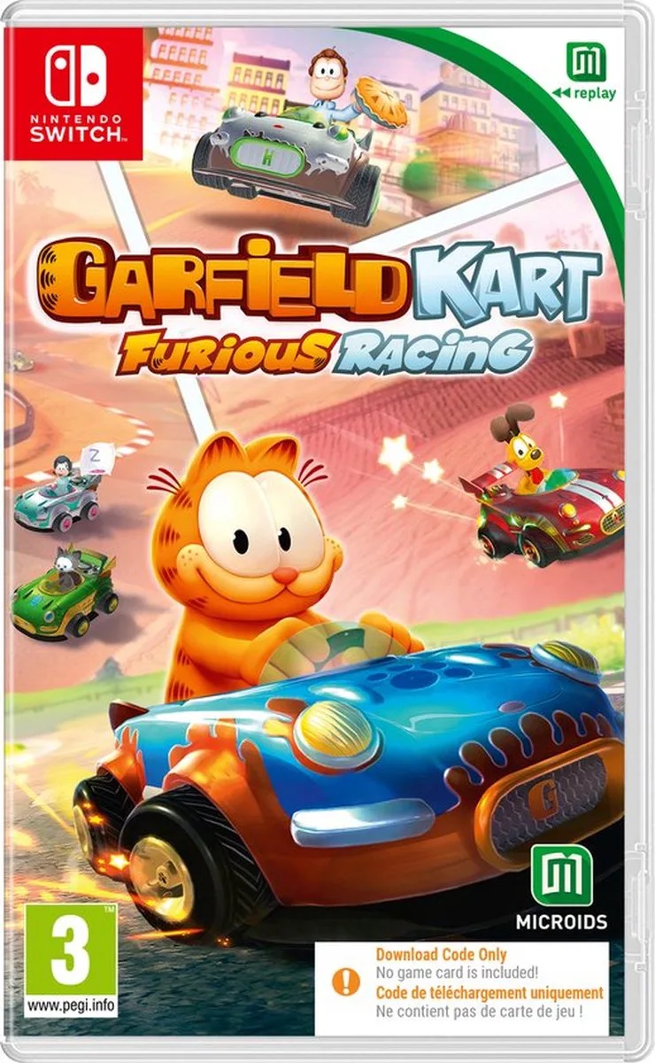 Garfield Furious Kart Racing - Switch (code in box) by Mindscape, Nintendo Switch – cover