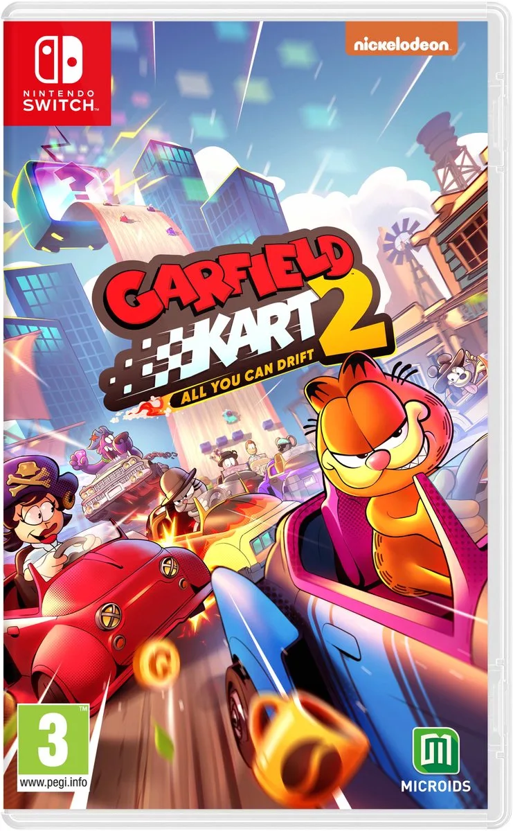 Garfield Kart 2: All You Can Drift by Mindscape, Nintendo Switch – cover