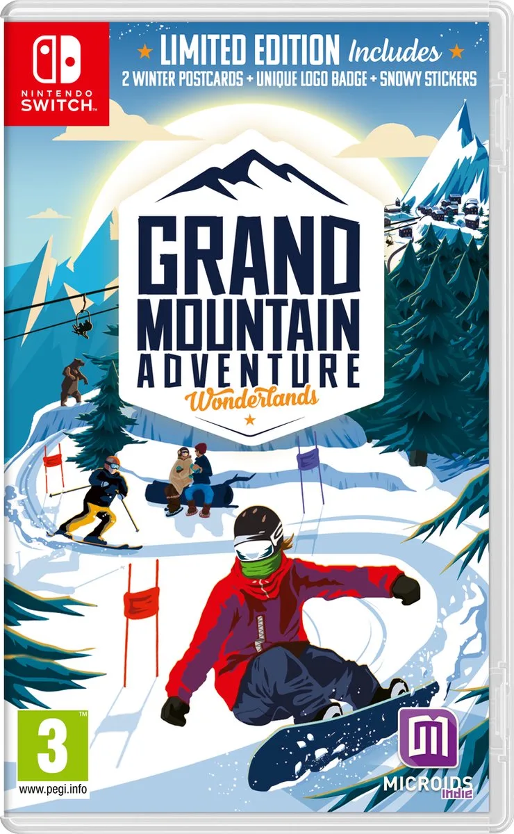 Grand Mountain Adventure: Wonderlands Limited Edition de Mindscape, Nintendo Switch – jaquette