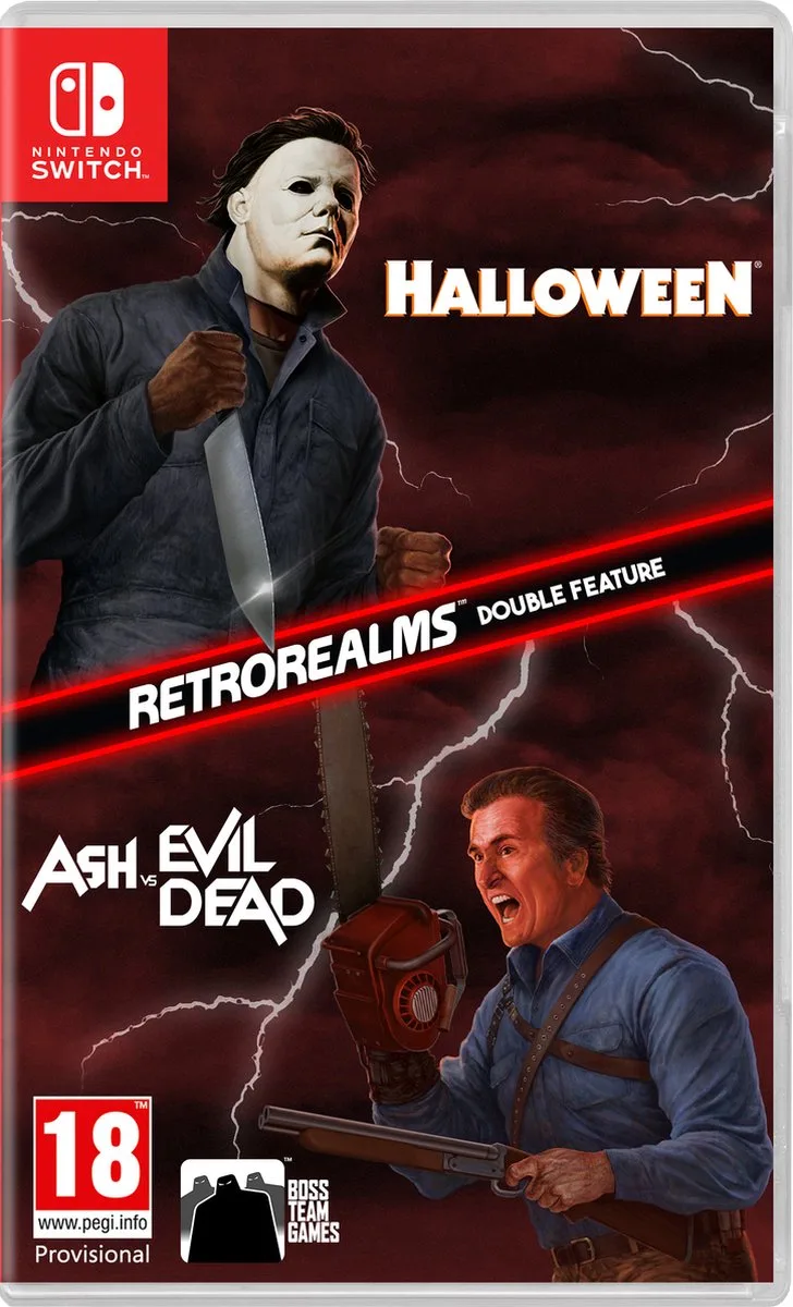 Halloween & Ash vs Evil Dead Retro Realms van Mindscape, Nintendo Switch – cover