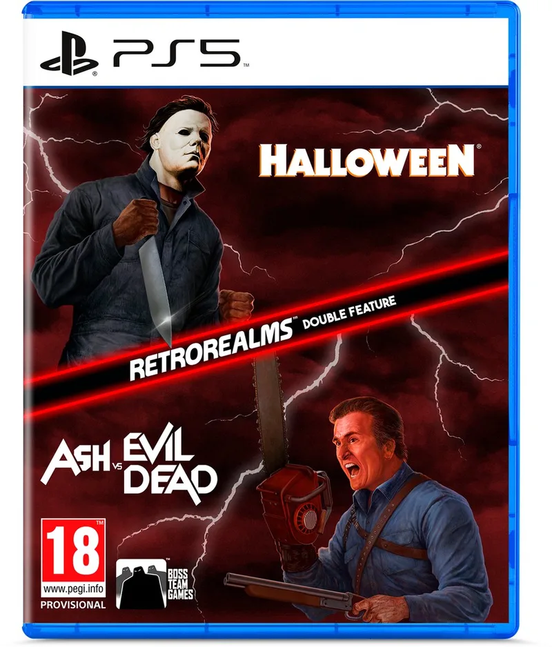 Halloween & Ash vs Evil Dead Retro Realms de Mindscape, PS5 – jaquette
