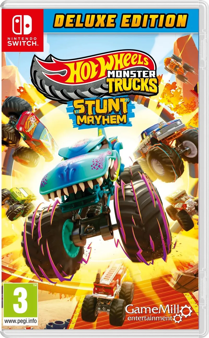 Hot Wheels Monster Trucks: Stunt Mayhem Deluxe Edition by Mindscape, Nintendo Switch – cover