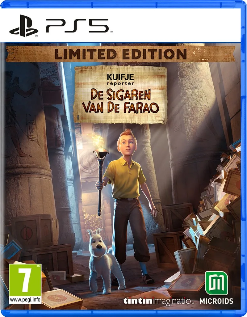 Kuifje Reporter: De Sigaren van de Farao: Limited Edition de Mindscape, PS5 – jaquette